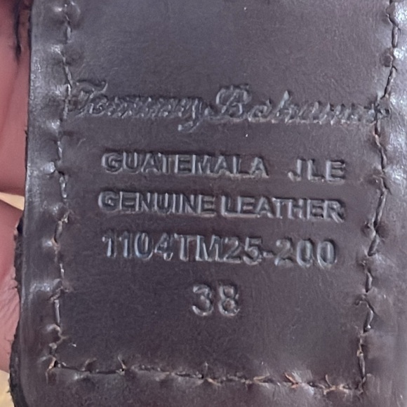 Tommy Bahama braided brown belt silver tone buckle 48” long - Picture 3 of 10